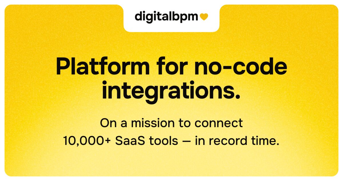 DigitalBPM – No-Code Automation for your SaaS Integrations